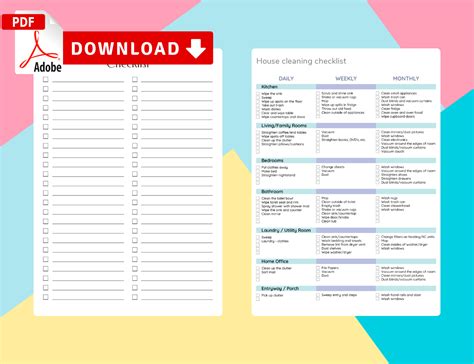 checklist templates  printable