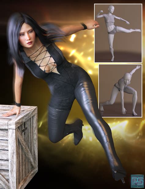 the pose collection 2 for genesis 8 female daz 3d