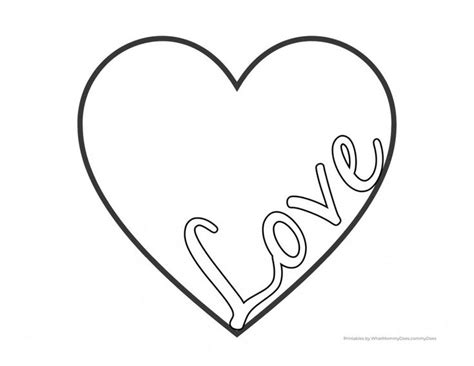 printable coloring page   heart