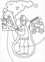 Fire Coloring Safety Pages Getcolorings Prevention Sheets sketch template