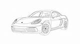 Porsche Cayman Behance sketch template