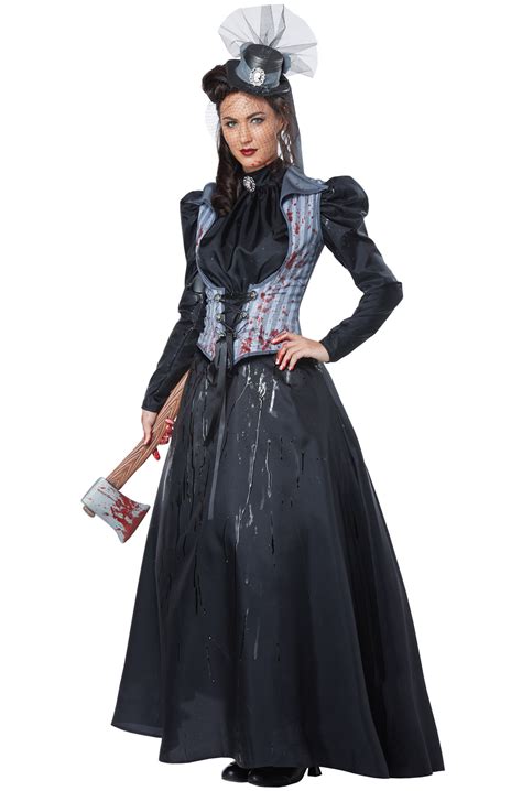 Lizzie Borden Axe Killer Murderer Women Adult Costume Ebay