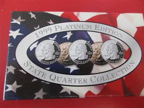 platinum edition state quarter collection september coins  bid