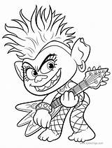 Trolls Barb Coloring Queen Pages Tour Xcolorings Noncommercial Individual Print Use sketch template