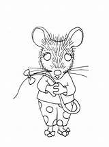 Timid Mouse Stamps Digi Dearie Dolls Unknown Posted Am sketch template