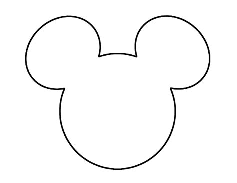 printable mickey mouse ears template   printable