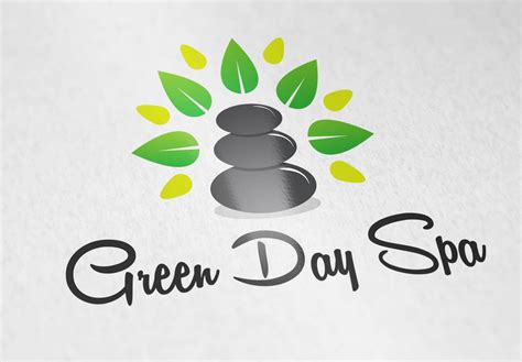 green day spa spa california green day spa day logo design
