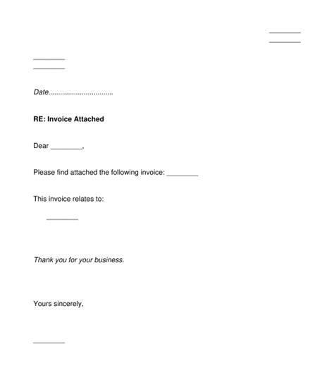 cover letter  invoice sample template