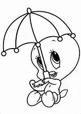 Baby Looney Tunes Coloring Pages Tweety Toons Para Friends Printable Fun Kids Bird sketch template