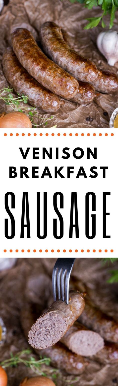 venison breakfast sausage step  step homemade recipe recipe
