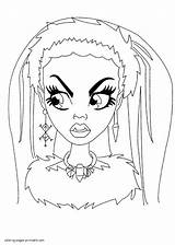 Abbey Bominable Coloring Pages Printable Awesome Monster High Girls sketch template