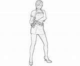 Coloring Pages Resident Evil Template Wong Ada sketch template