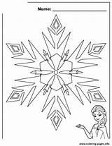 Coloring Snowflake Frozen Elsa Pages Colouring Snowflakes Disney Printable Print Sheet Christmas Pattern Template Color Fancy Info Book sketch template