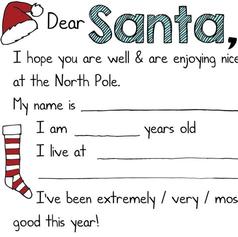 christmas printables dear santa letters mama geek