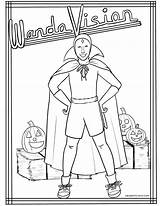 Wandavision Wanda Desertchica sketch template