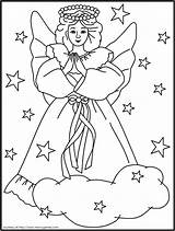Coloring Christmas Pages Religious Christian Printable Kids Angel Children Sheets Color Colouring Crafts Angels Church Getcolorings Fairy Getdrawings Clip Popular sketch template