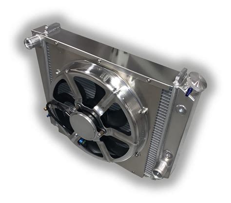 bronco aluminum radiator  hpx  cfm aluminum fan  shroud aluminum