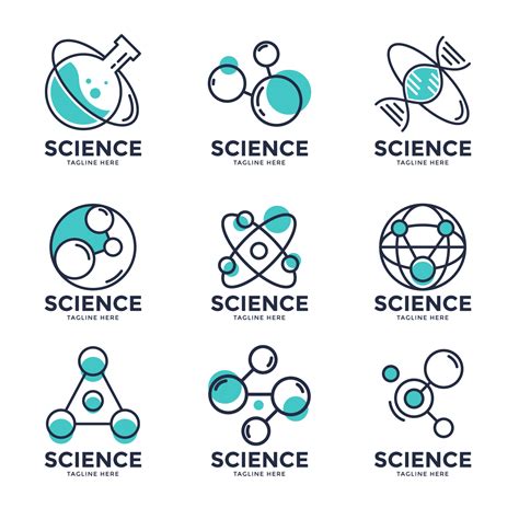 science logo vector art icons  graphics