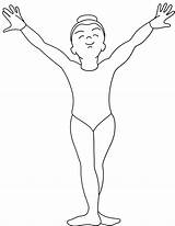 Gymnastics Pages Coloring Color Printable Kids Easy Print Drawings Colouring Gymnast Drawing Girls Vault Olympic Gif Finish Book Clipart Gym sketch template