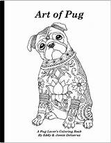 Pug Coloring Pages Adult Face Dog Book Printable Etsy Drawing Pugs Color Shop Getdrawings Print Getcolorings Animal Choose Board sketch template