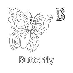 colouring outline butterfly vector images