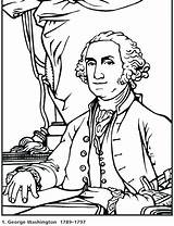 Coloring Pages Washington George Printable Presidents Revolutionary War President Clark Lewis Coloring4free Obama Michelle Educational 1816 Color Sheet Getcolorings Rocks sketch template