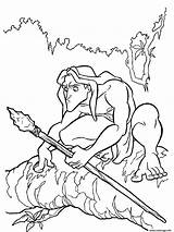Tarzan Coloriage Polowaniu Kolorowanka Coloriages Druku Lance Gardes Pokoloruj sketch template
