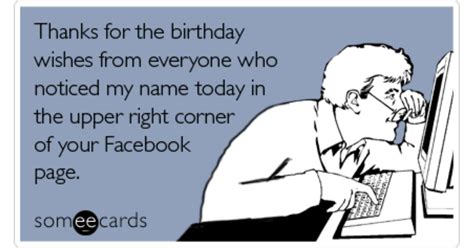 birthday facebook wall thanks thanks ecard