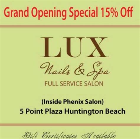 lux nails spa home