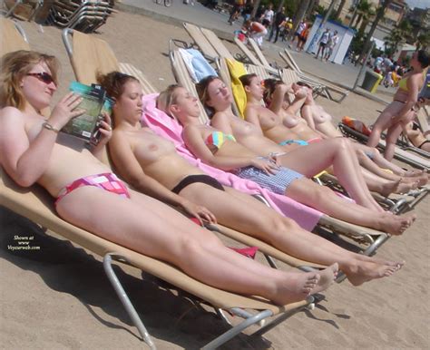 7 Topless Girls On Beach February 2009 Voyeur Web