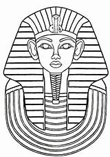 Coloring Tutankhamun King Getcolorings Tut Tuts sketch template