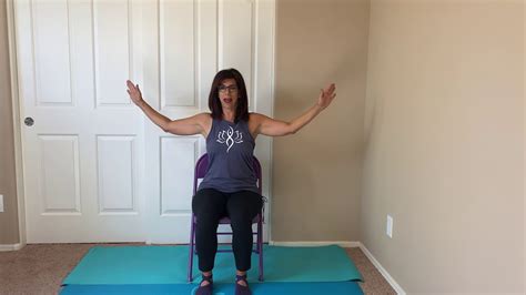 find  balance chair yoga class youtube
