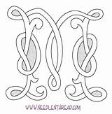 Celtic Embroidery Monograms Needlenthread Patterns sketch template