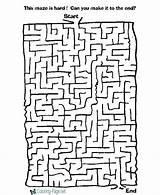 Maze Mazes Games Activity Print Sheets Coloring Kids Printable Pages Children Childrens Worksheets Difficult Channel Game Worksheet Board Color Preschool sketch template