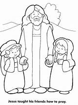 Coloring Jesus Children Loves Little Pages Popular sketch template