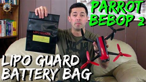 parrot bebop  battery protection lipo guard battery bag youtube
