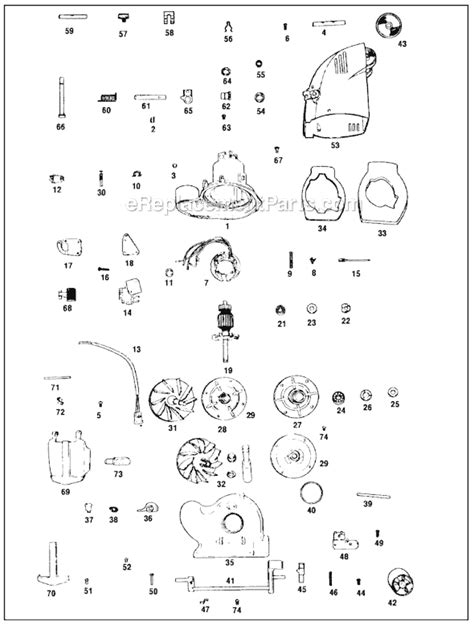 kirby cr parts list  diagram ereplacementpartscom