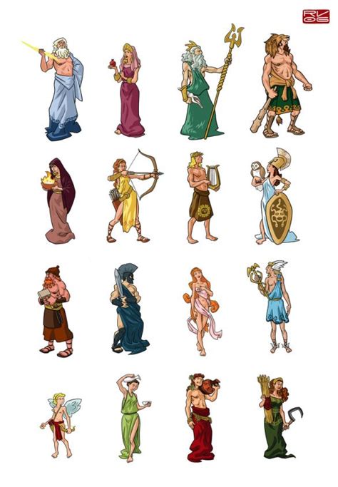 Arquétipos Arte De Mitologia Grega Mitologia Grega Deuses