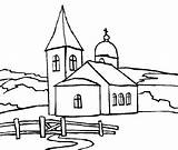 Colorat Biserici Desene Fise Etichete Universul Copiilor Pornire sketch template