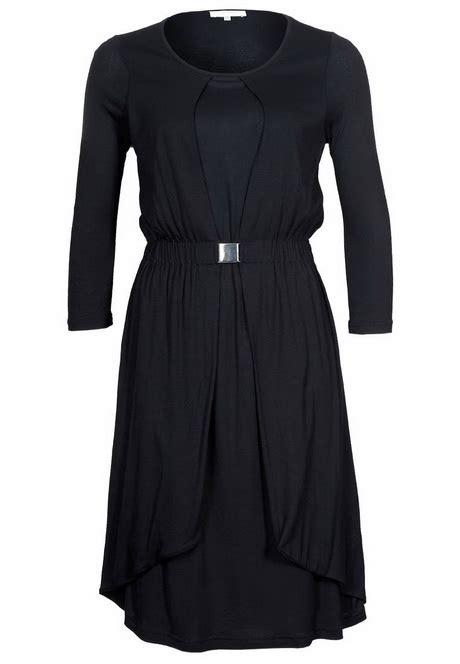 zwarte jurk lange mouwen mode en stijl
