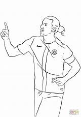 Ibrahimovic Zlatan Kolorowanki Ausmalbild Tegninger Kolorowanka Ronaldo Kleurplaten Til Fussball Farvelægning Druku Fußball Sportowcy Colorier Voetbal sketch template