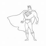 Coloring Superman Printable Pages Ai sketch template