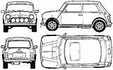 Mini Cooper Morris 1963 Car Blueprints Drawing Hatchback Blueprint Clipart Sketch Scheme Clipground Click Outlines sketch template