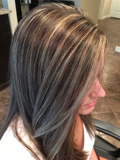 Blonde Highlights On Brown Hair And Long Layered Haircut