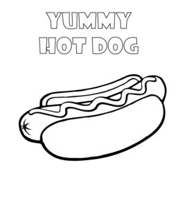 burger  hot dog coloring pages playing learning