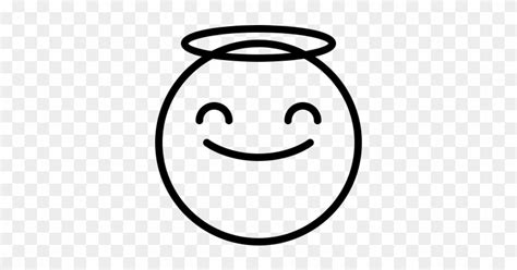 angel emoji outline hd png   pngfind