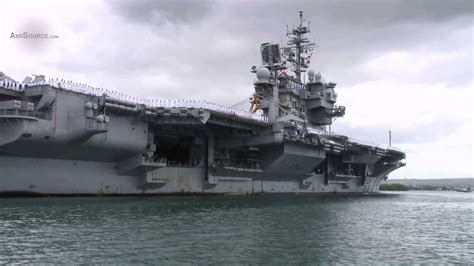 uss kitty hawk aircraft carrier arrival  pearl harbor part