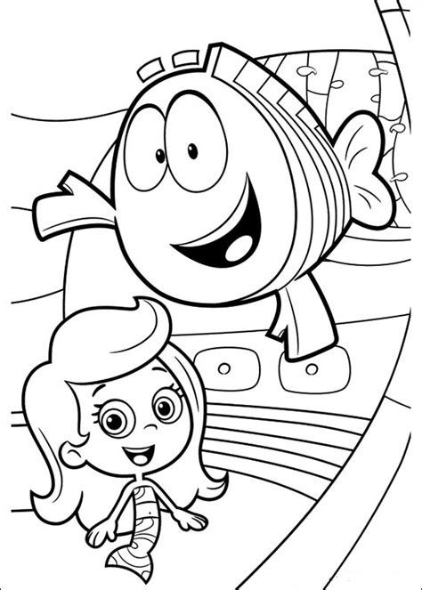bubble guppies coloring page    print
