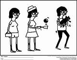 Coloring Pages Louise Bobs Burgers Template sketch template