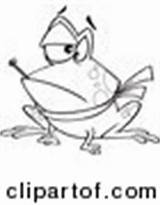 Frog Outlined Guitarist Toonaday Frogs Leap sketch template